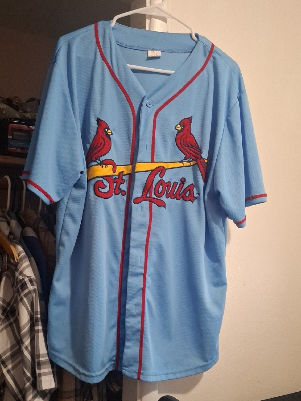 St. Louis Cardinals Light Blue Baseball Jersey